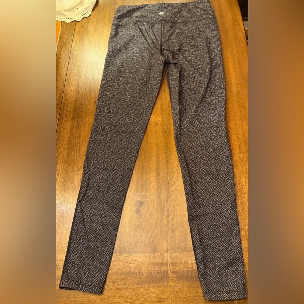 Athleta Gray Patterned Leggings - image 1